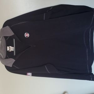 Vintage Disney world mickey mouse mens large 1/4 zip fleece top